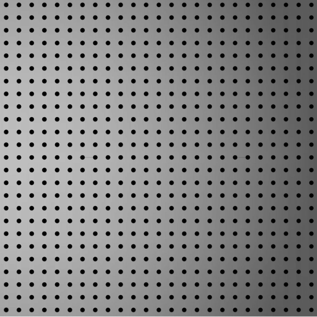 0203
ניקוב: עגול 2 מ"מ
רווח בין ניקובים: 10 מ"מ
שטח ניקוב: 3%